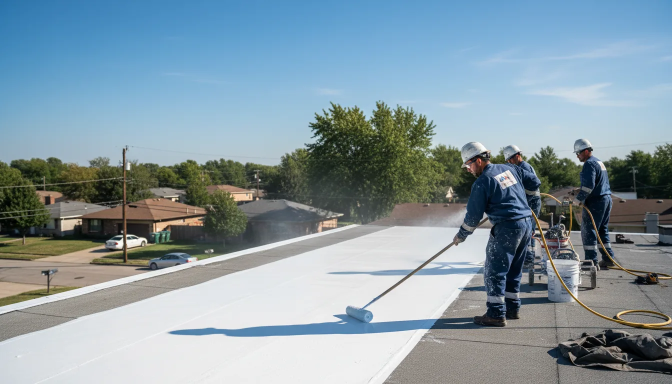 Commercial roof coating in Hollsopple, PA near me